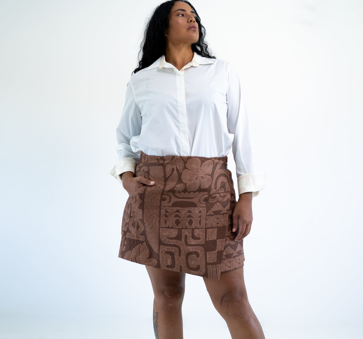 Hinatea Wrap Skirt - Coco