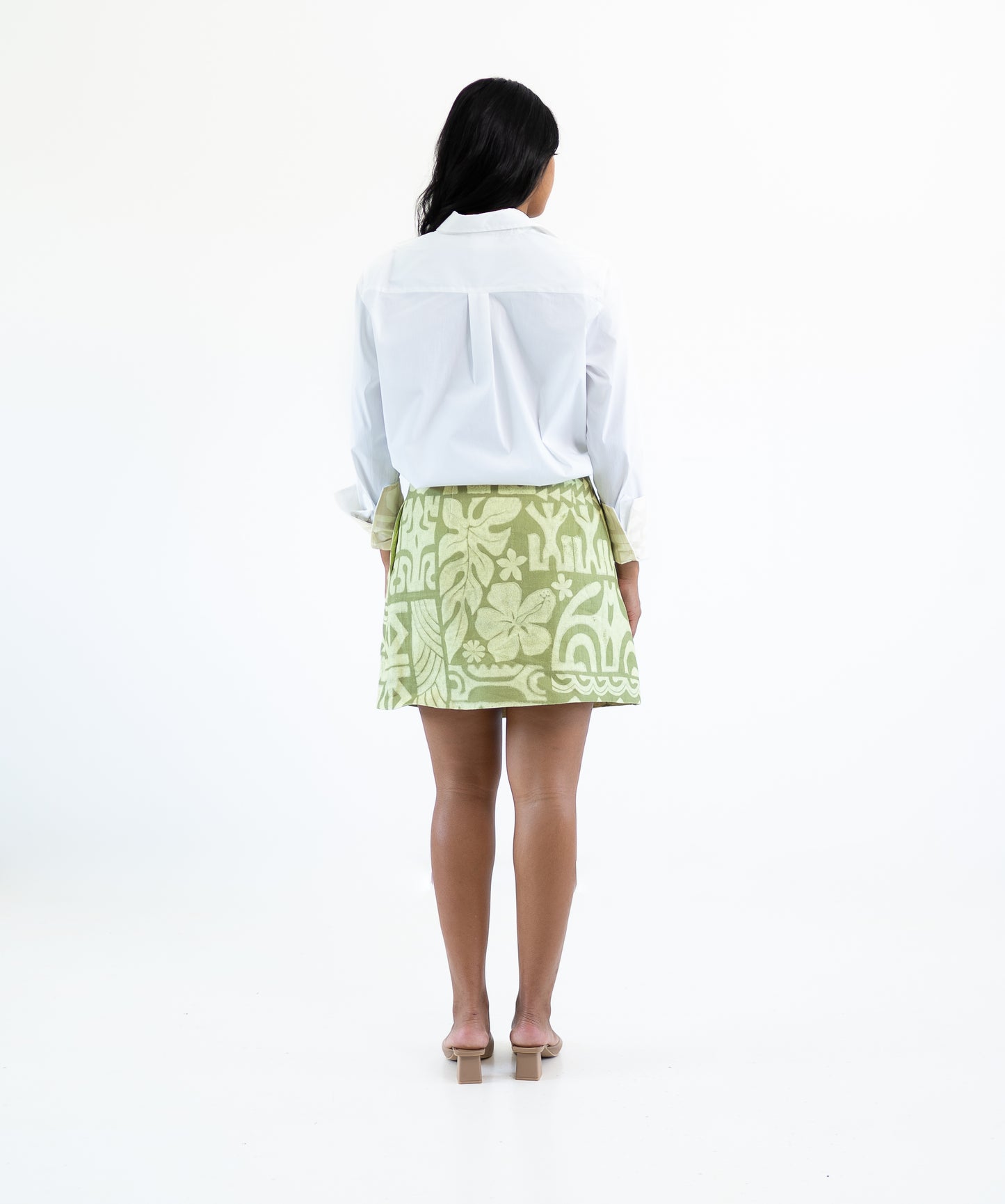 Hinatea Wrap Skirt - Olive