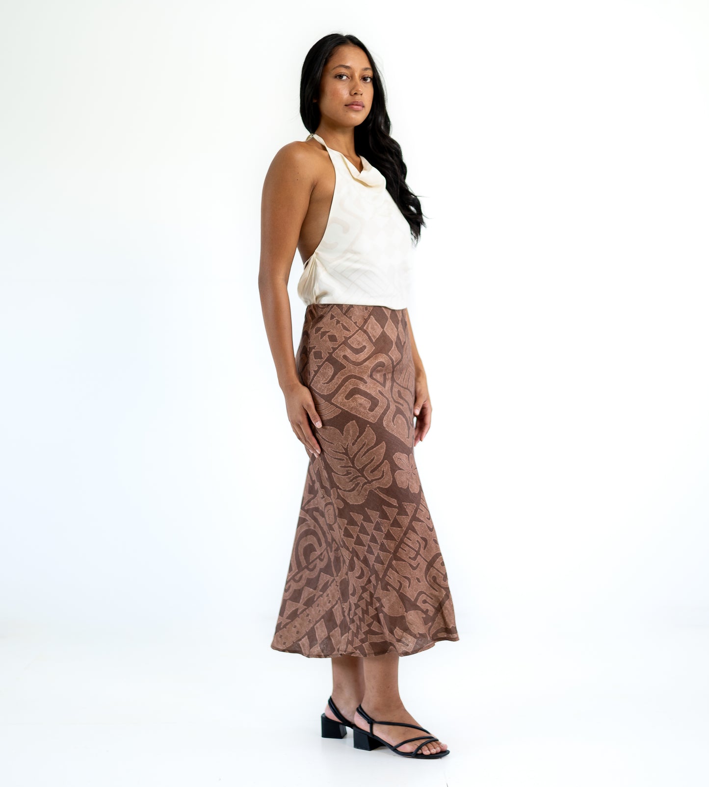 Sina Linen Skirt - Coco