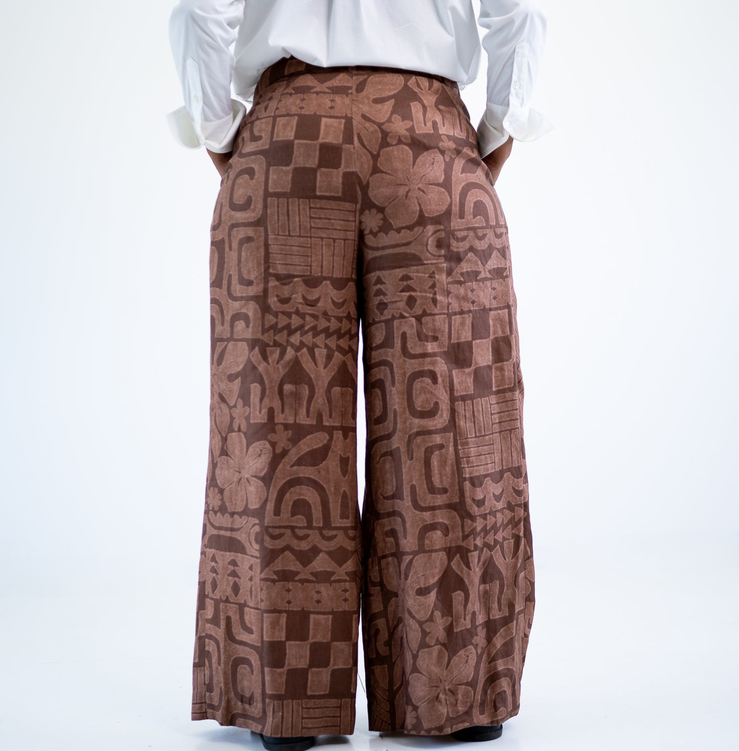 Moeana Linen Pleat Pant - Coco