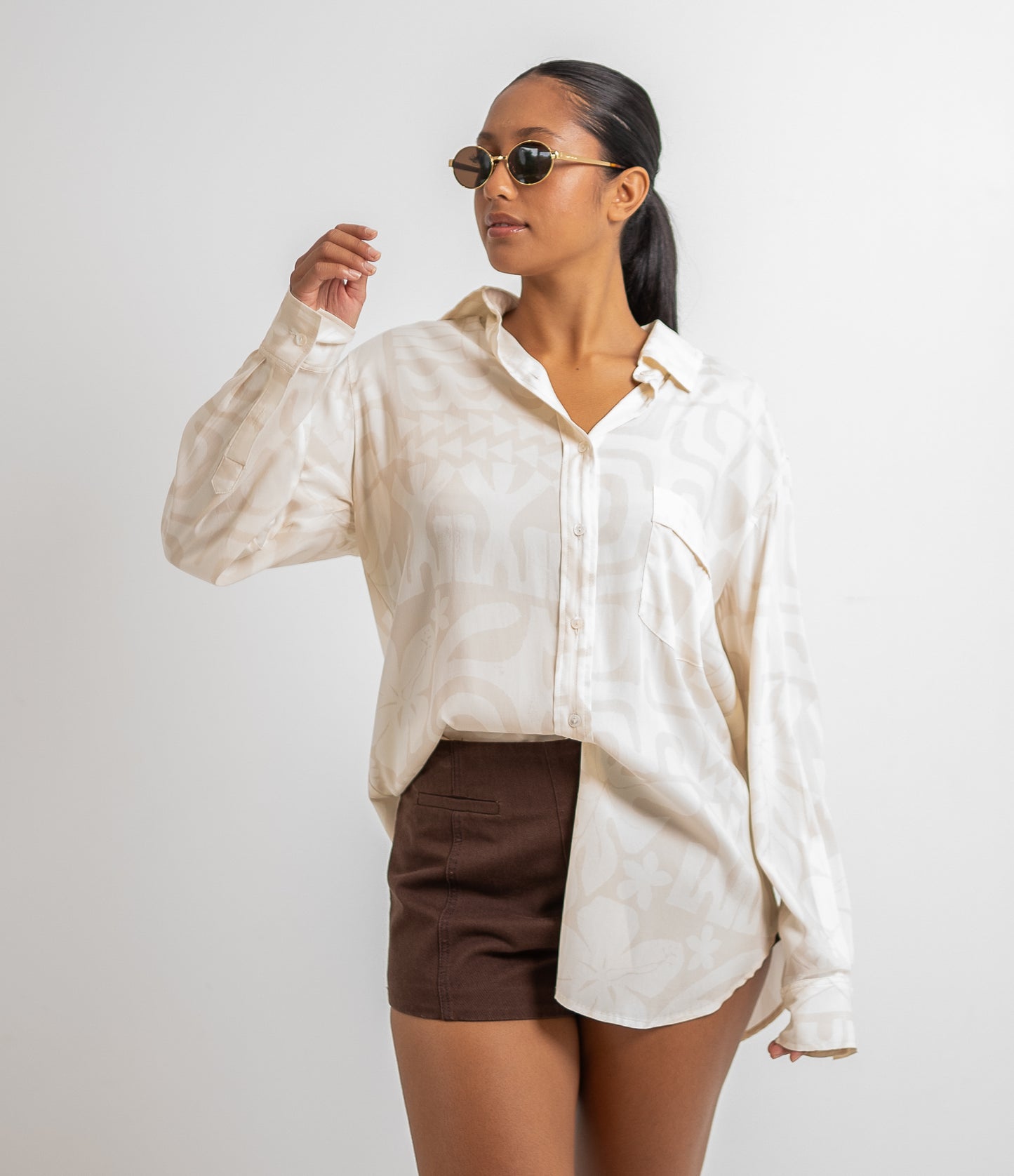 Omai Oversized Shirt - Cream