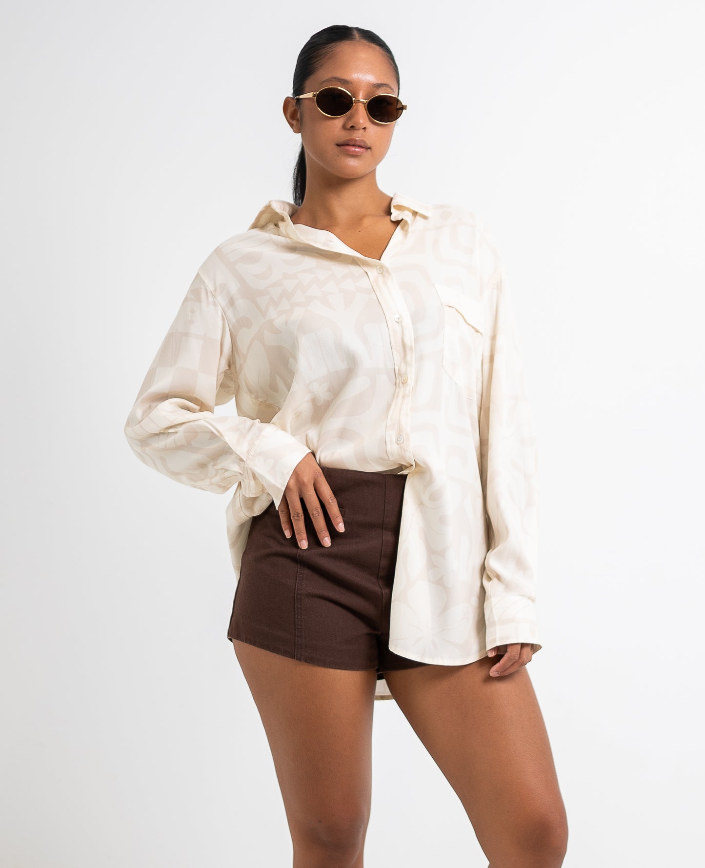 Omai Oversized Shirt - Cream