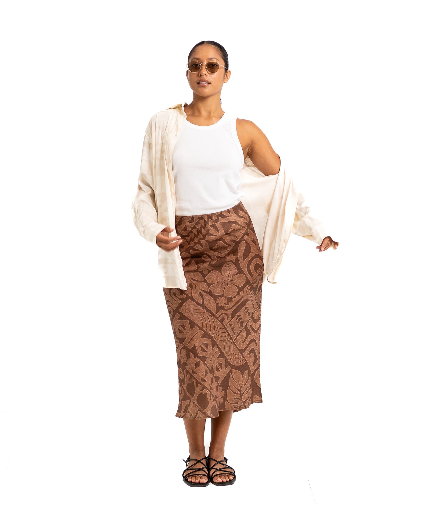 Sina Linen Skirt - Coco