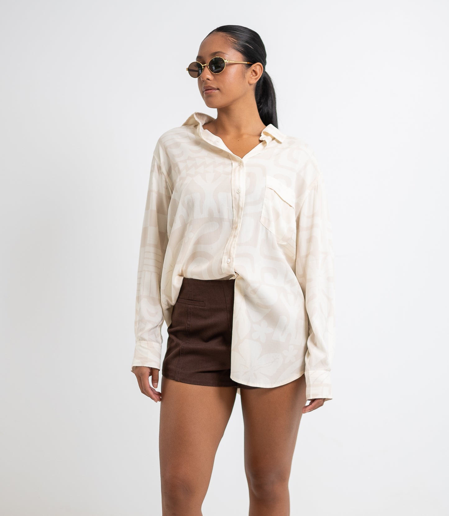 Omai Oversized Shirt - Cream