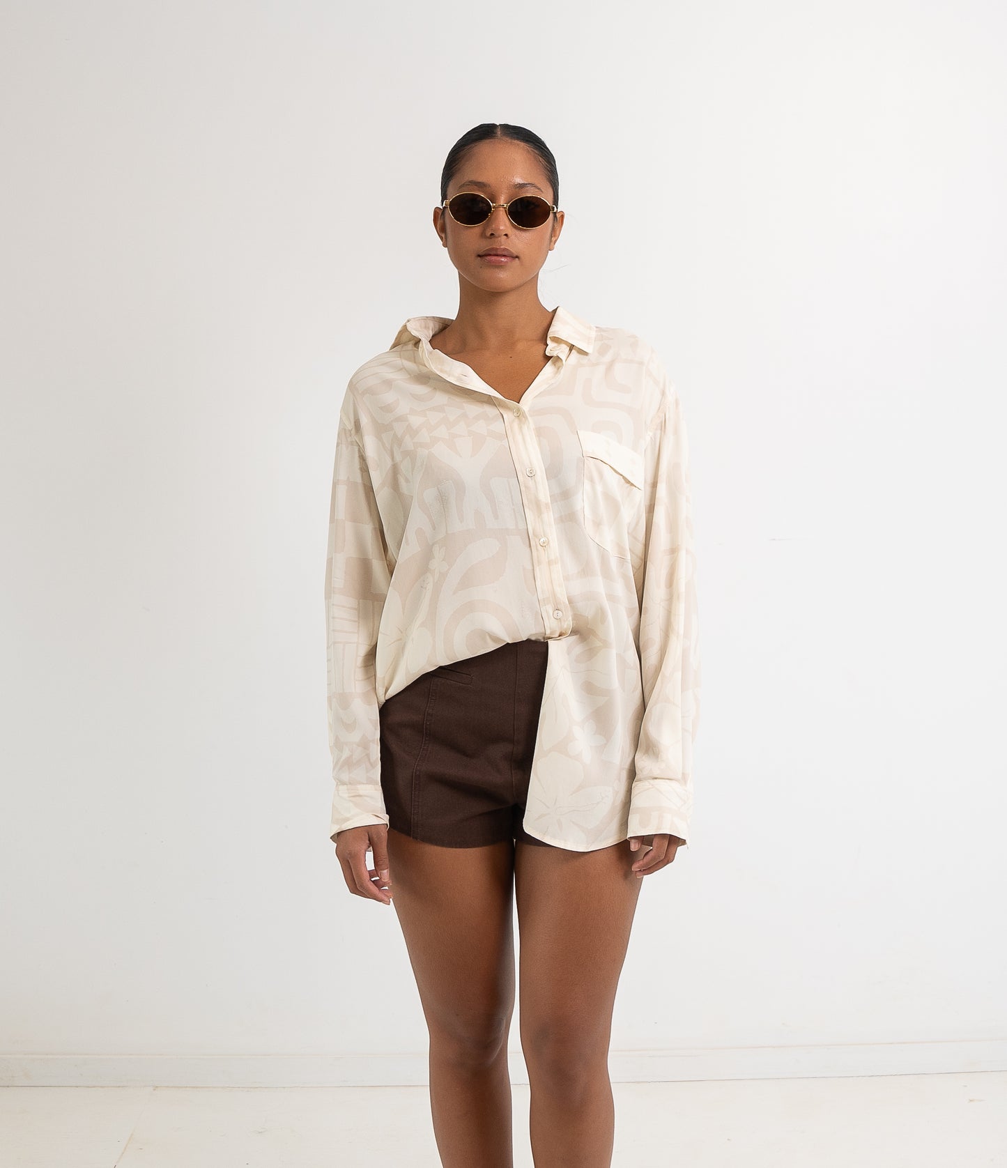 Omai Oversized Shirt - Cream