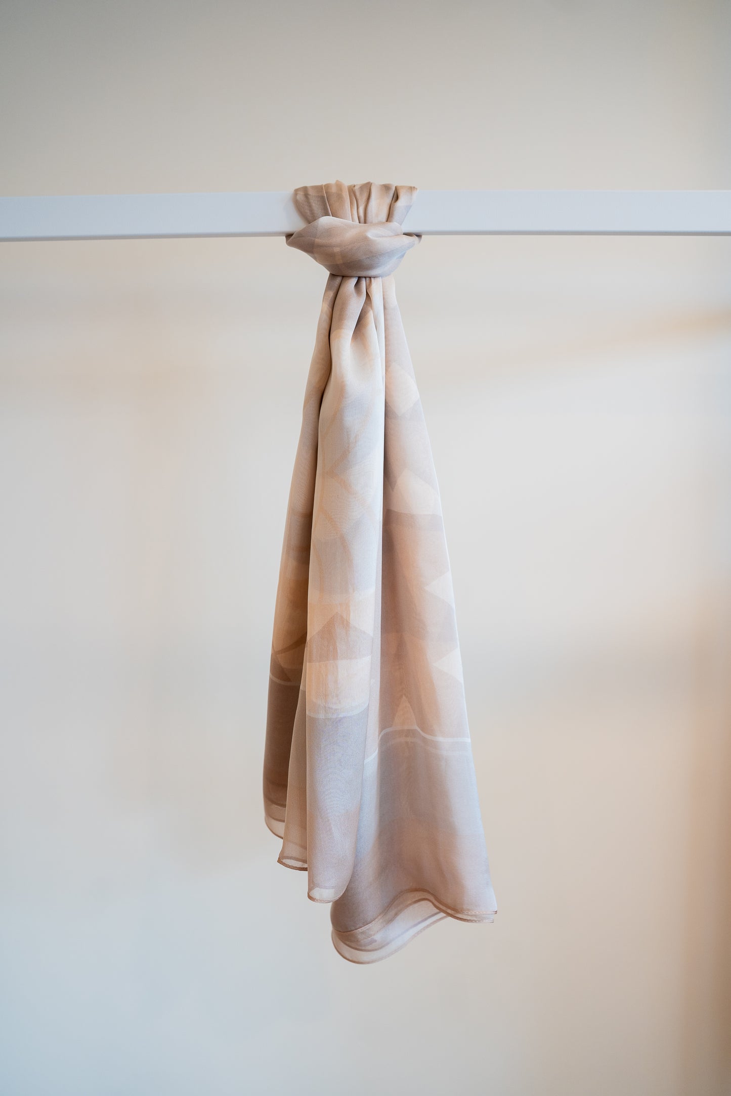 Silk Scarf - Beige