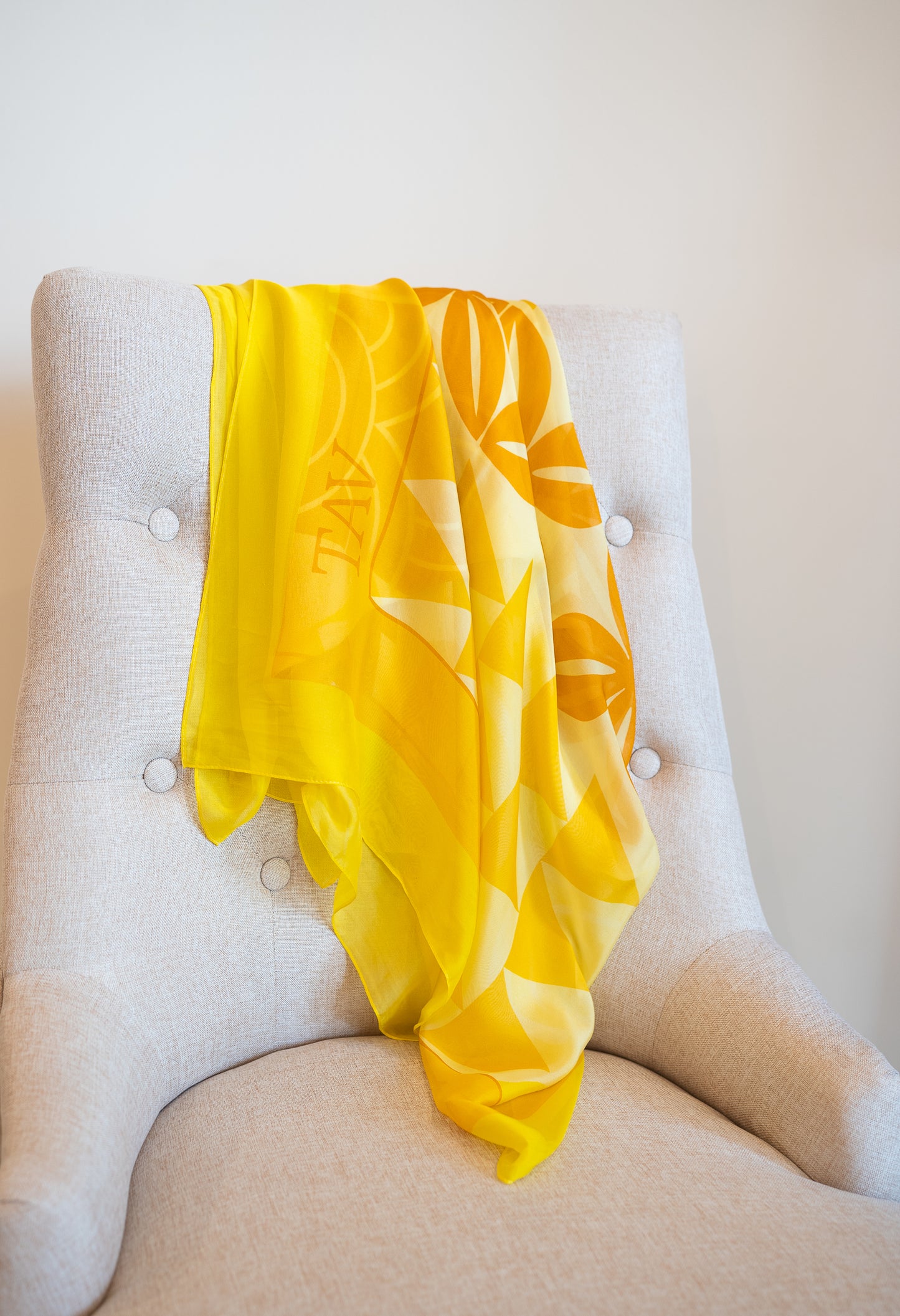 Silk Scarf - Yellow