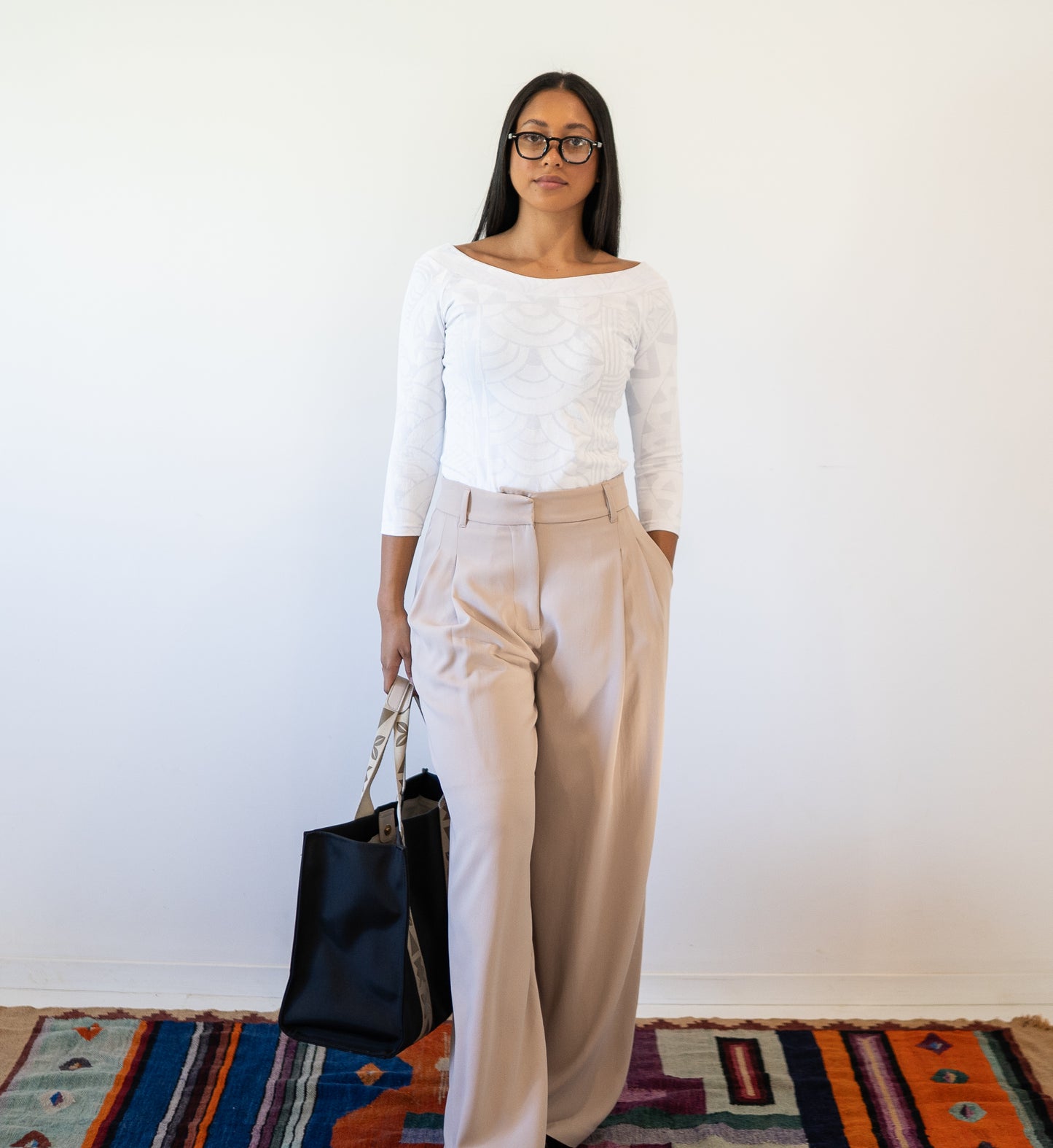 Moeana Pleat Pant - Beige